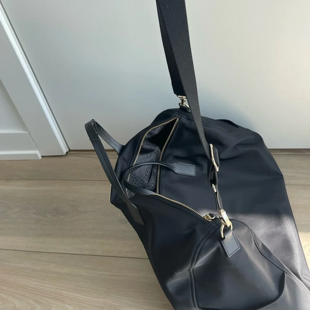 Kate Spade Black Nylon Duffle Bag Weekender